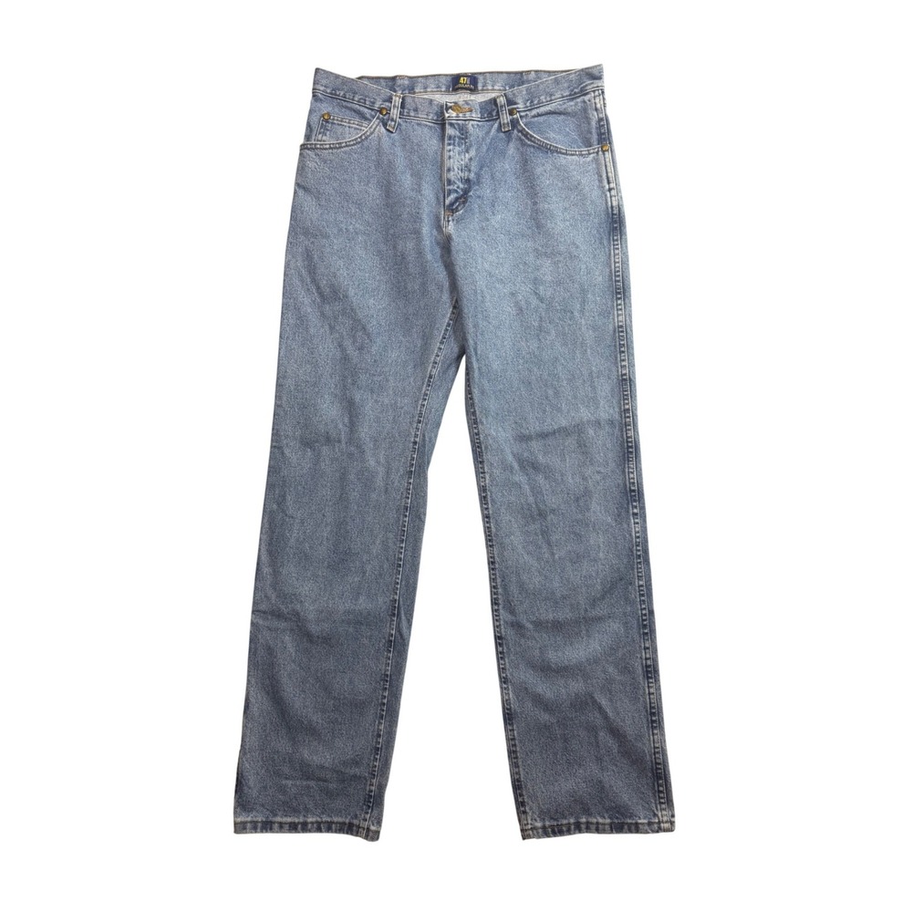 Wrangler 47MWZ Regular Fit Cowboy Cut Jeans Mens 36x34 Medium Wash Denim 1047MWZ